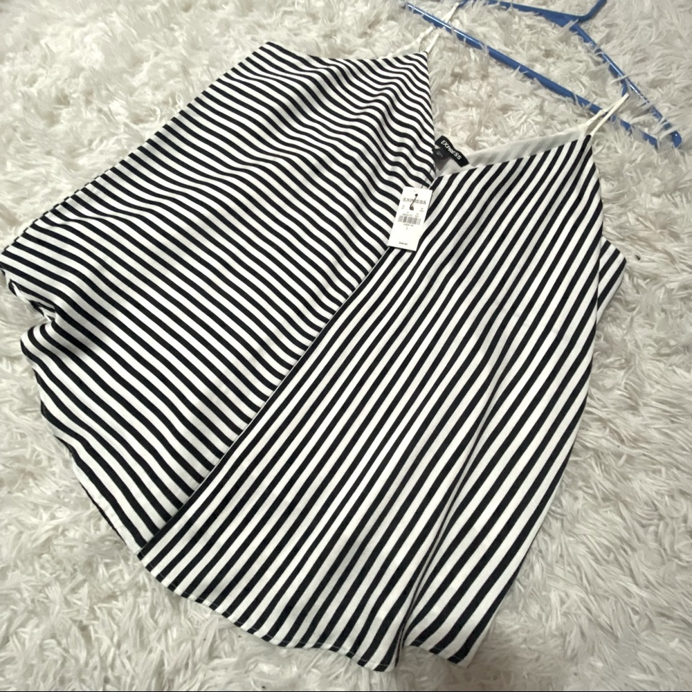 NWT Express flowy striped tank!